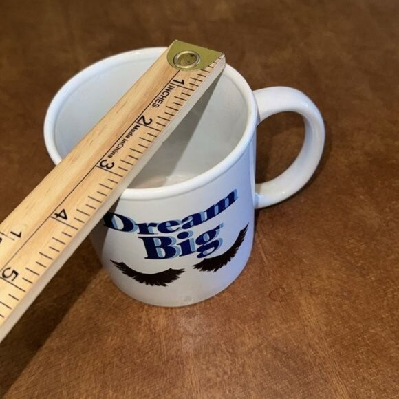Dream Big Coffee Mug With Eyelash Design  Microwave & Dishwasher Safe - Picture 5 of 5